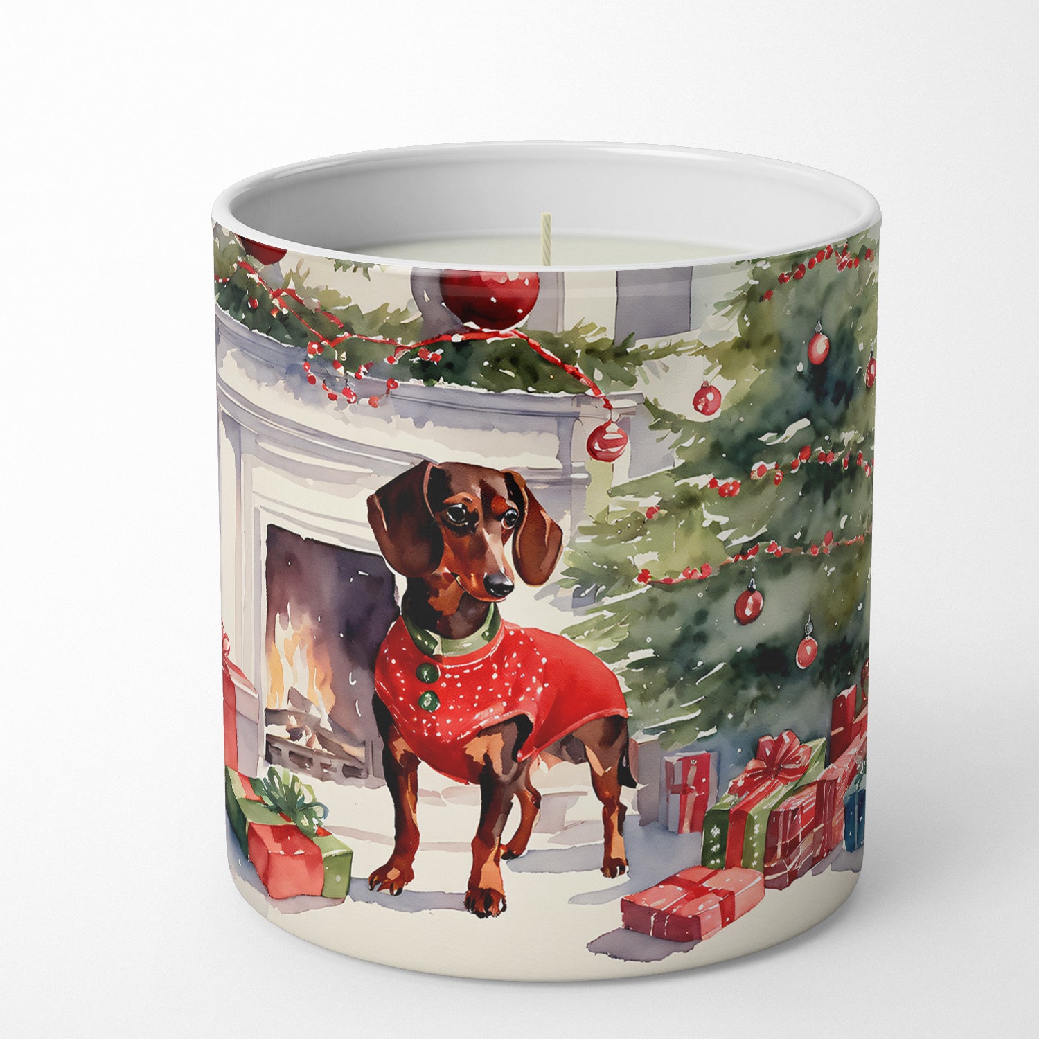 Buy this Dachshund Cozy Christmas Decorative Soy Candle