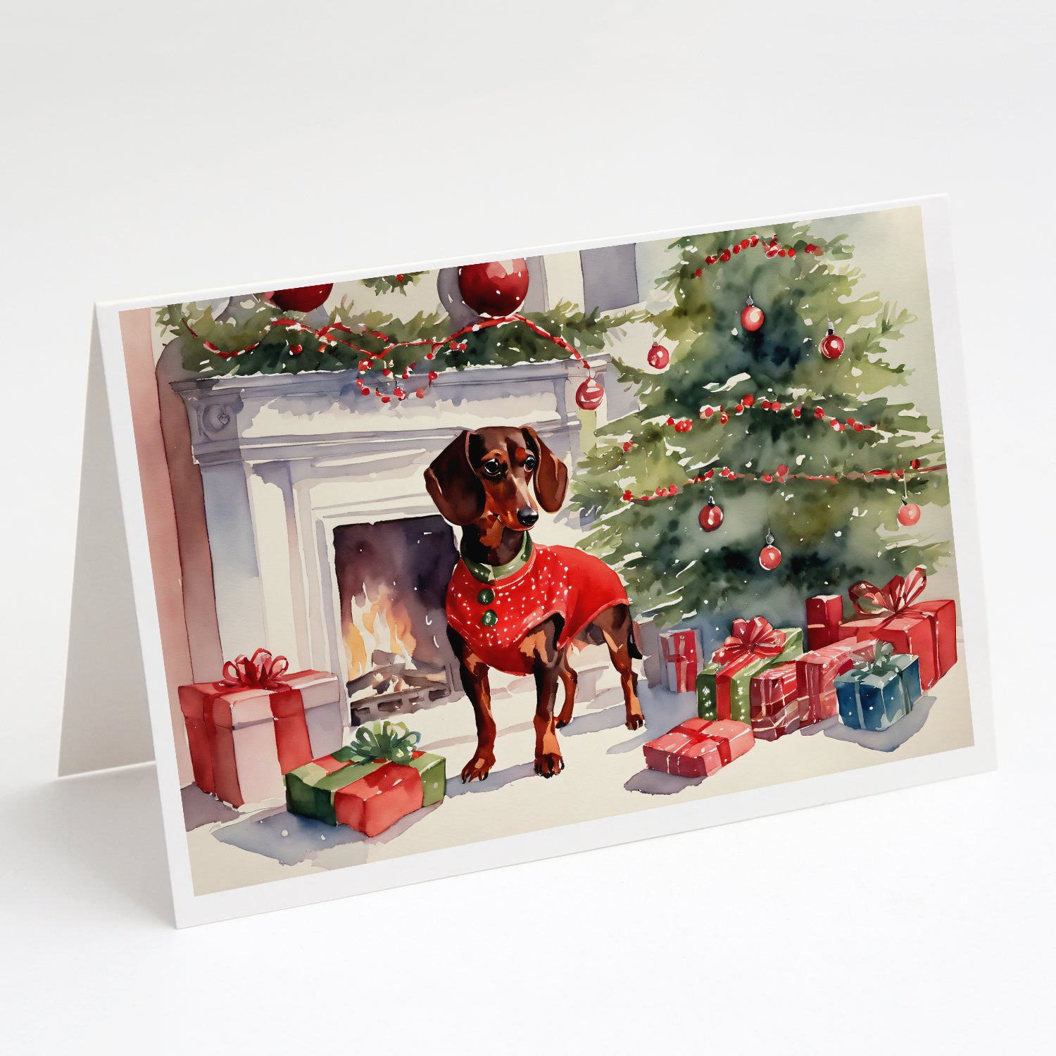 Buy this Dachshund Cozy Christmas Greeting Cards Pack of 8