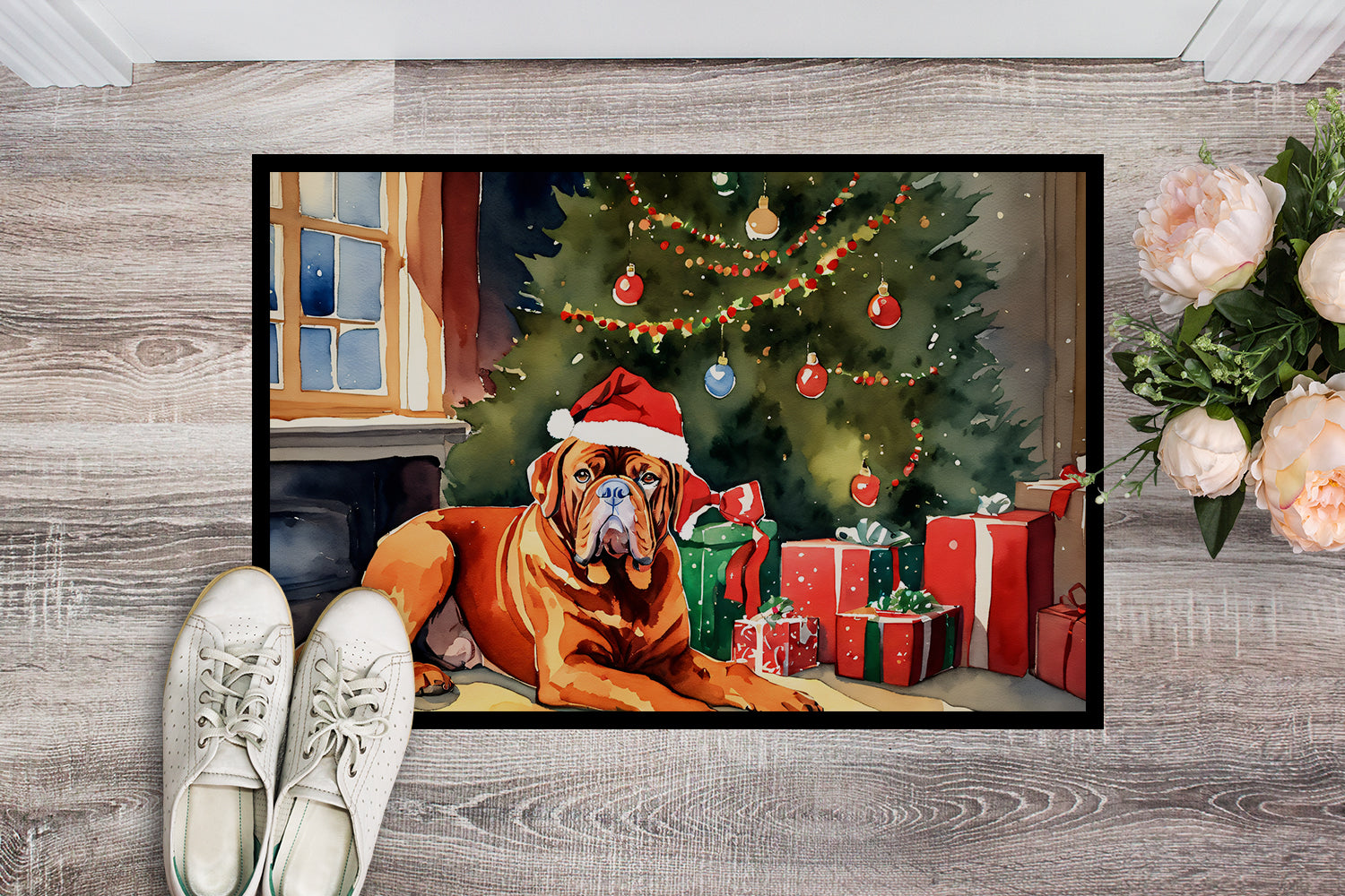 Buy this Dogue de Bordeaux Cozy Christmas Doormat