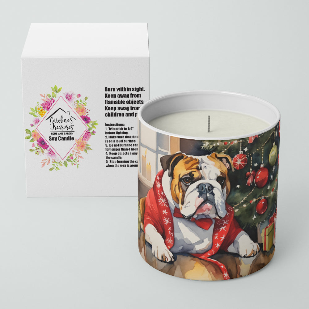 Buy this English Bulldog Cozy Christmas Decorative Soy Candle