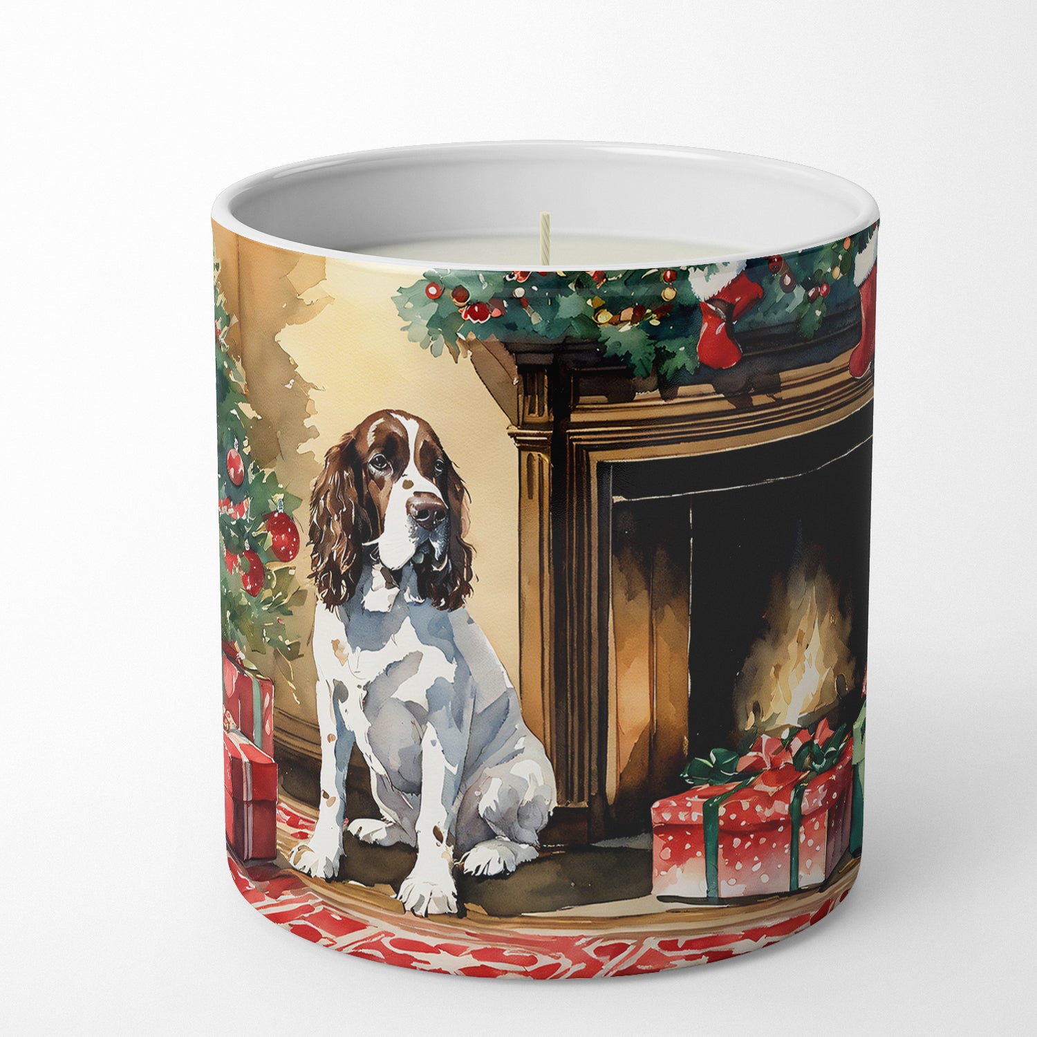 Buy this English Springer Spaniel Cozy Christmas Decorative Soy Candle