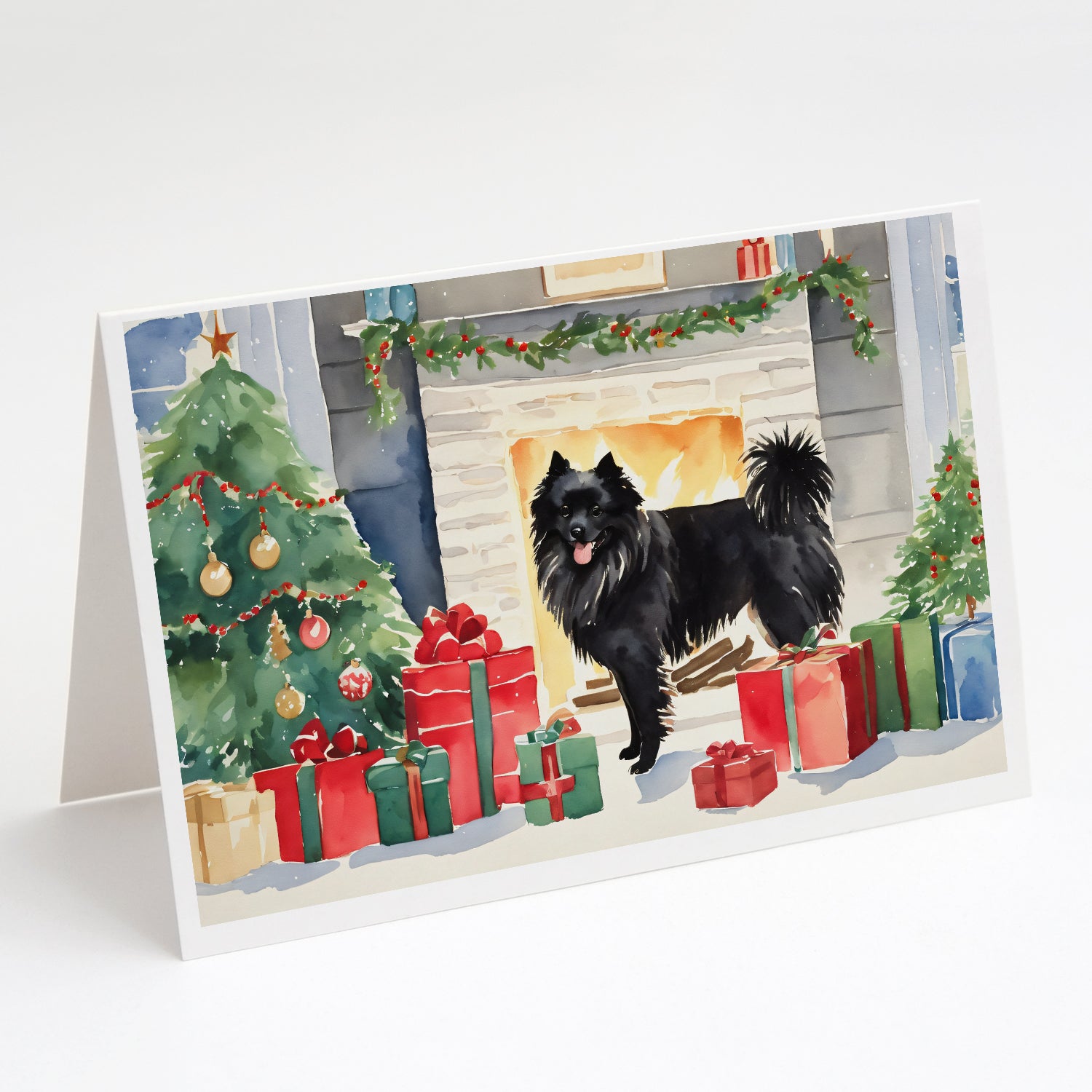 Buy this German Spitz Cozy Christmas Greeting Cards Pack of 8