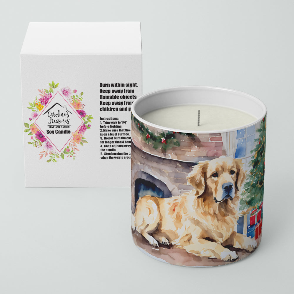 Buy this Golden Retriever Cozy Christmas Decorative Soy Candle