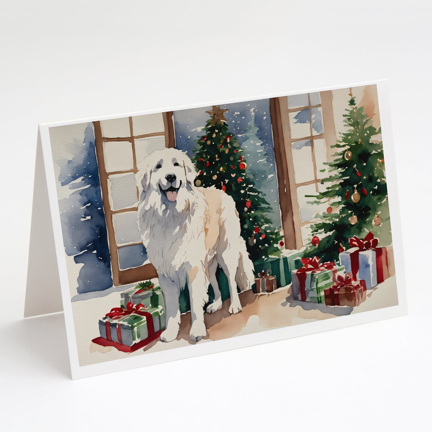 Buy this Great Pyrenees Cozy Christmas Greeting Cards Pack of 8