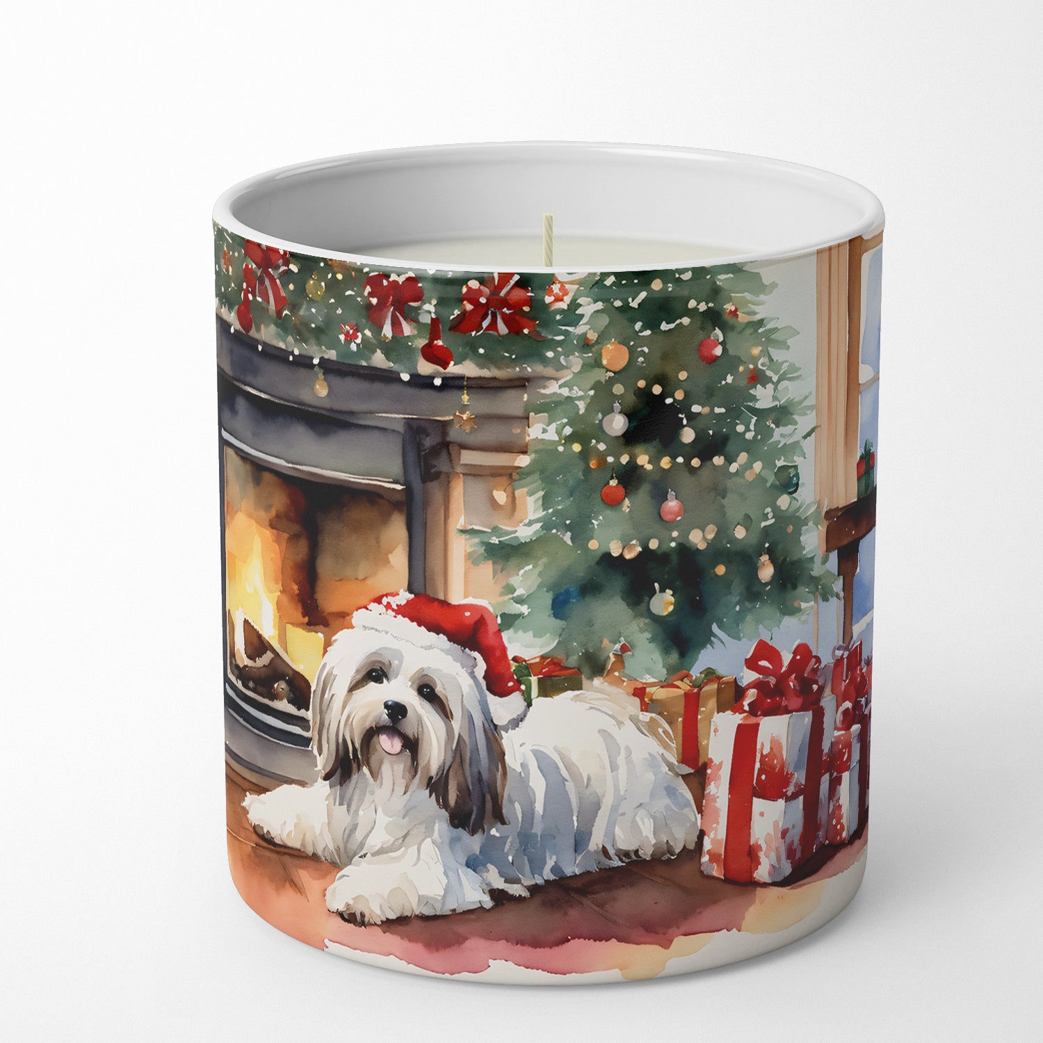 Havanese Cozy Christmas Decorative Soy Candle