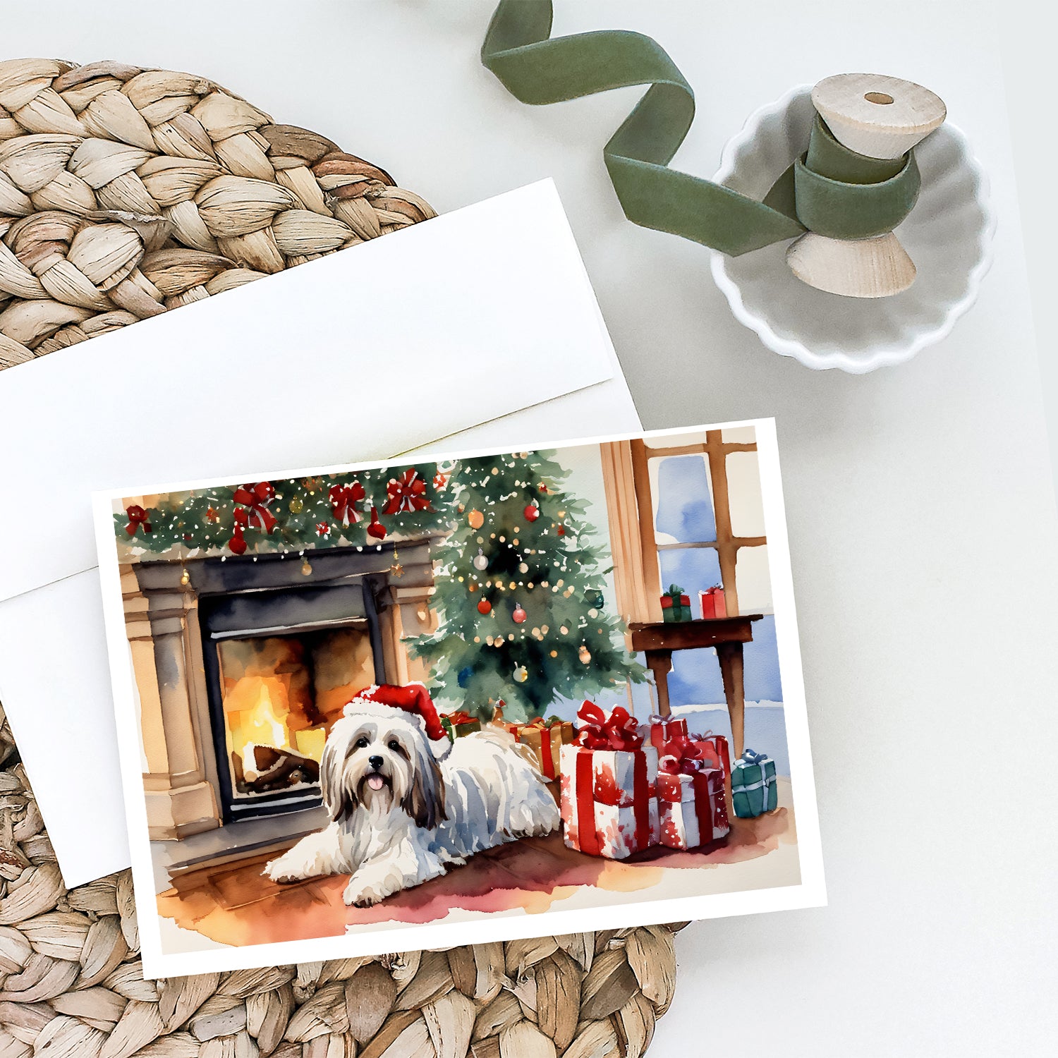 Buy this Havanese Cozy Christmas Greeting Cards Pack of 8