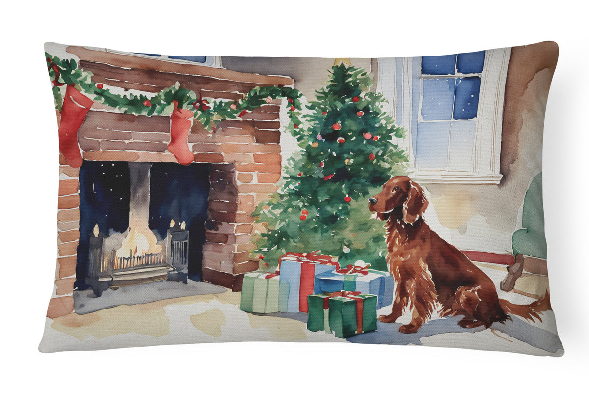 Buy this Irish Setter Cozy Christmas Throw Pillow