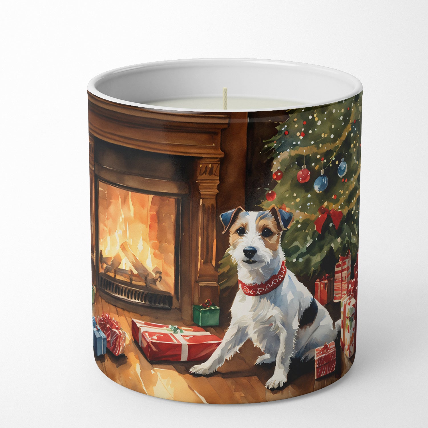 Buy this Jack Russell Terrier Cozy Christmas Decorative Soy Candle