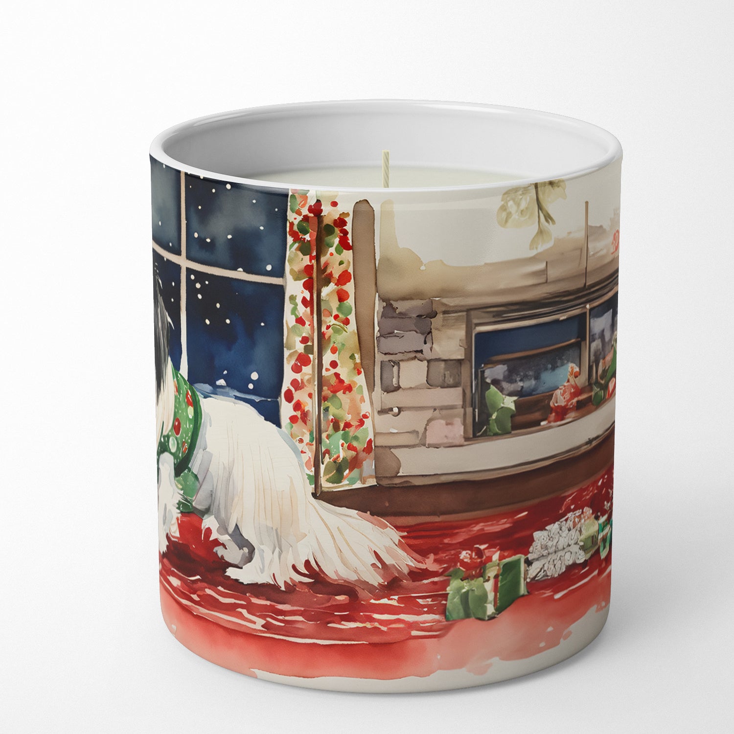 Japanese Chin Cozy Christmas Decorative Soy Candle