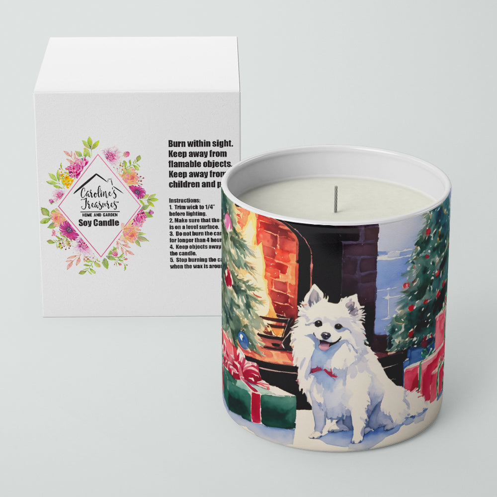 Buy this Japanese Spitz Cozy Christmas Decorative Soy Candle