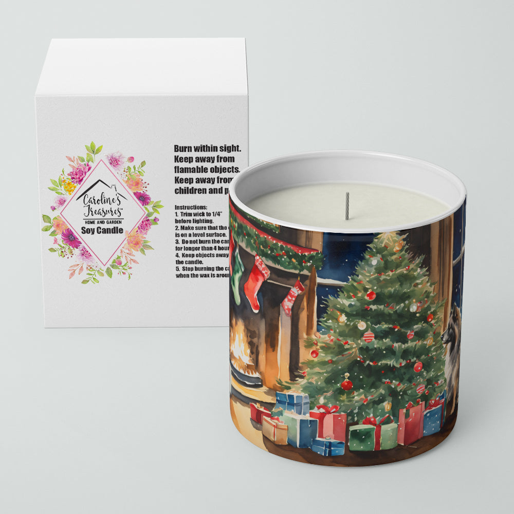 Buy this Keeshond Cozy Christmas Decorative Soy Candle