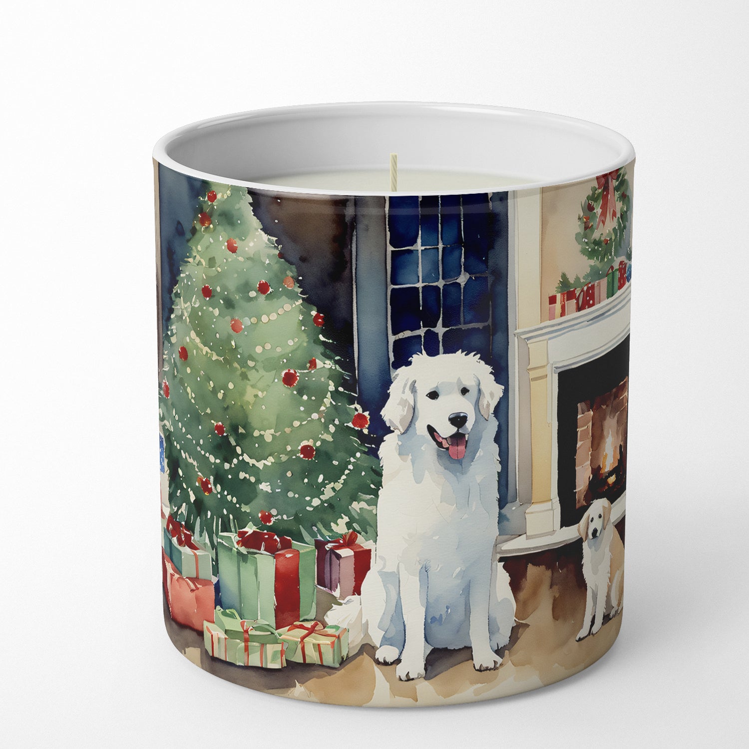 Buy this Kuvasz Cozy Christmas Decorative Soy Candle