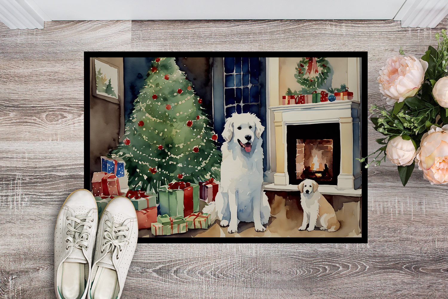 Buy this Kuvasz Cozy Christmas Doormat