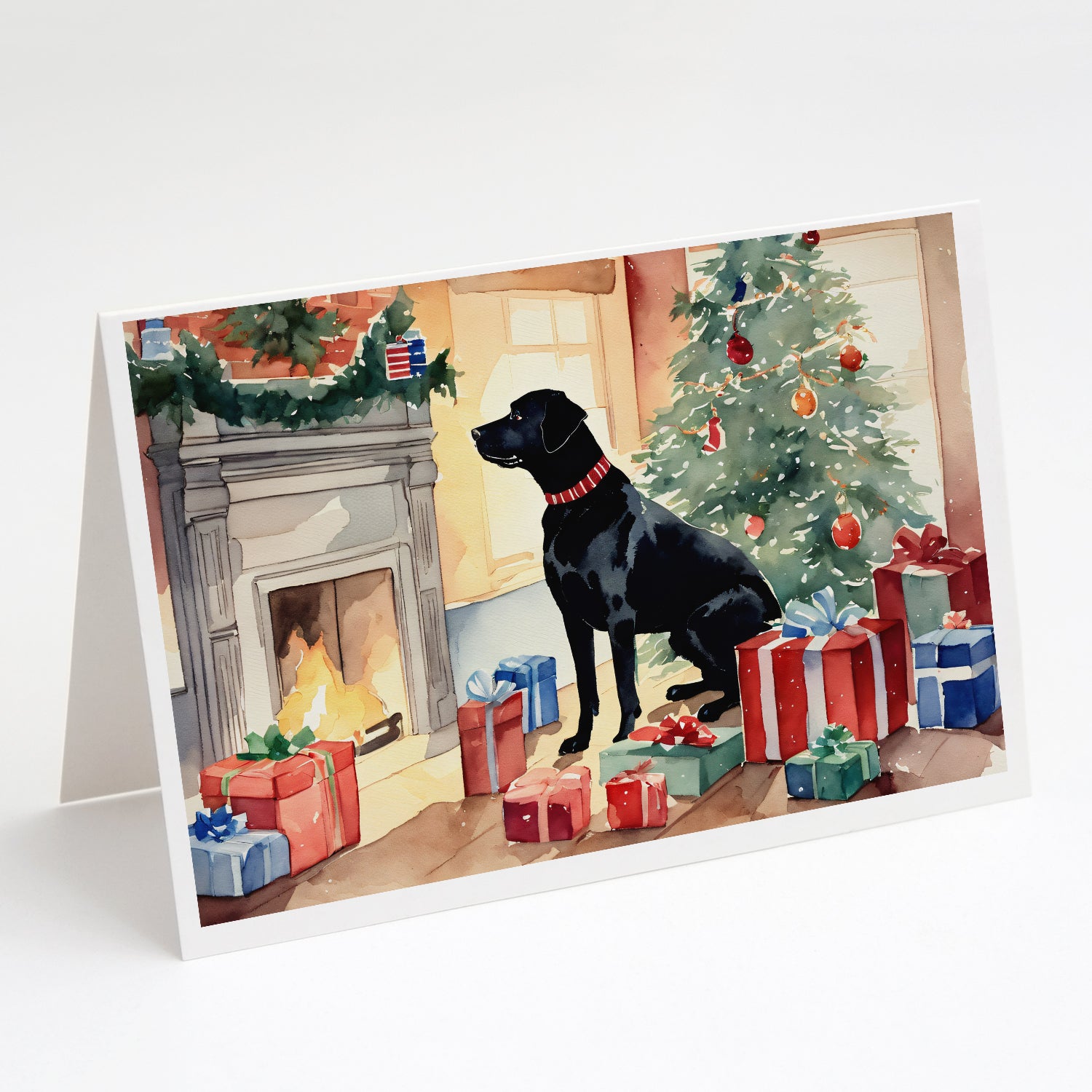 Buy this Labrador Retriever Cozy Christmas Greeting Cards Pack of 8