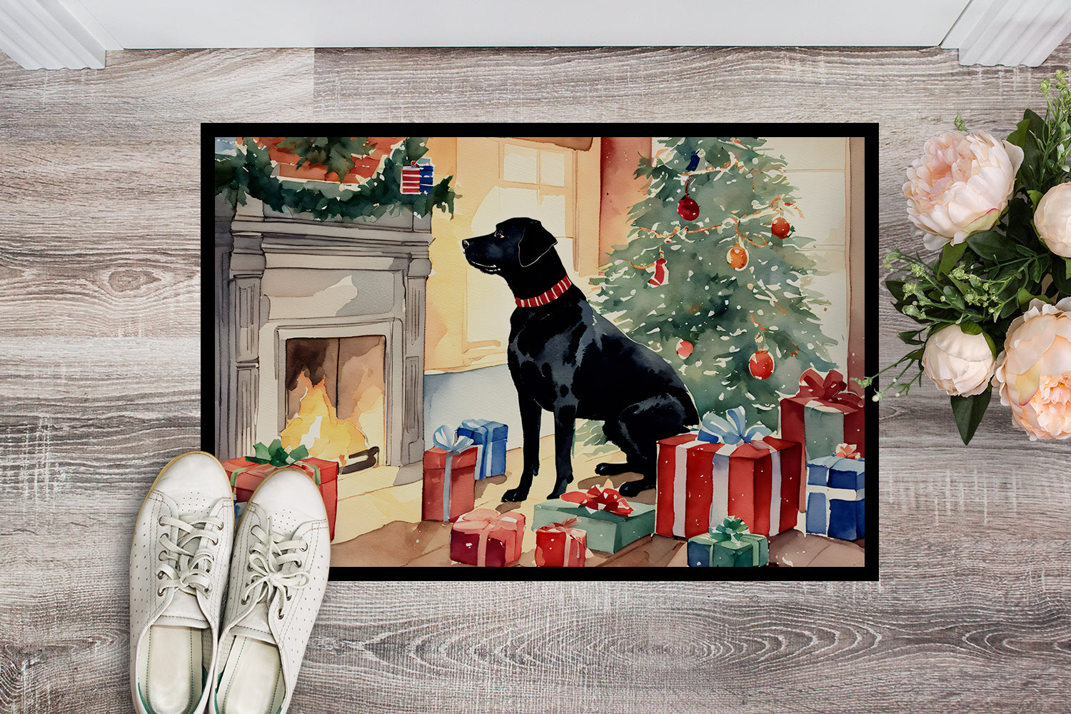 Buy this Labrador Retriever Cozy Christmas Doormat