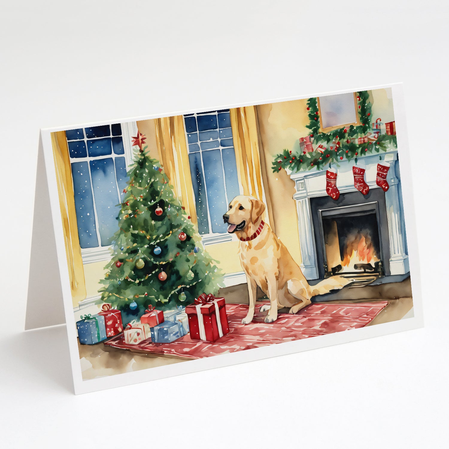 Buy this Labrador Retriever Cozy Christmas Greeting Cards Pack of 8