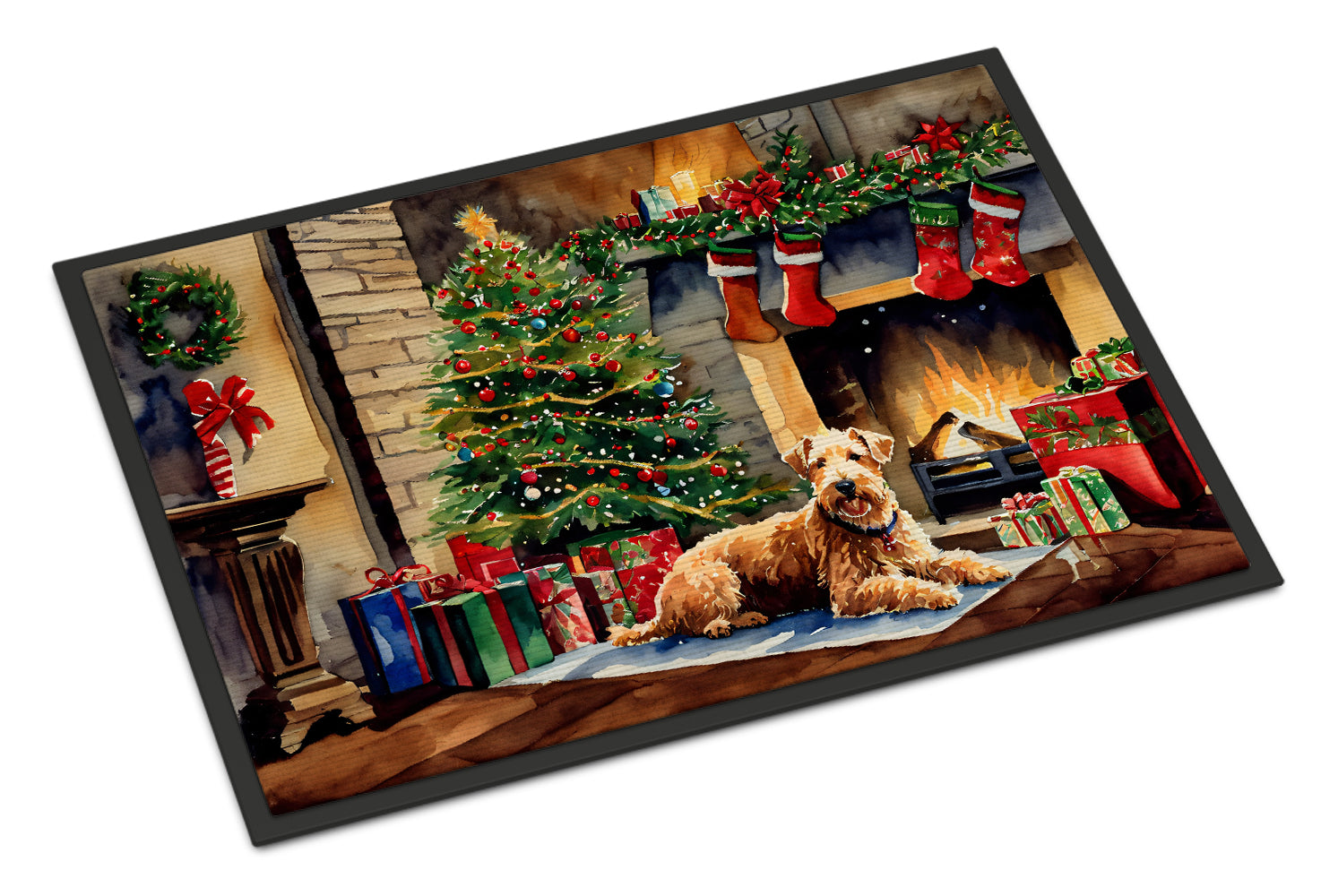 Buy this Lakeland Terrier Cozy Christmas Doormat