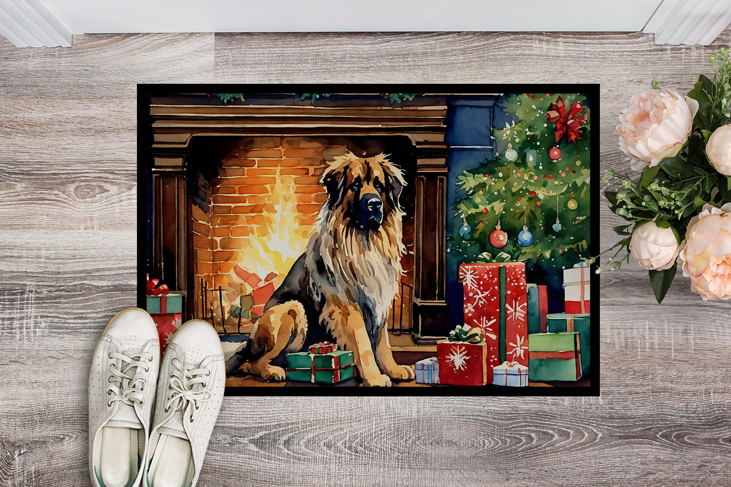 Buy this Leonberger Cozy Christmas Doormat