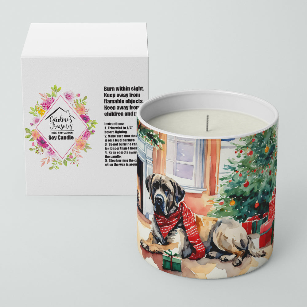 Mastiff Cozy Christmas Decorative Soy Candle