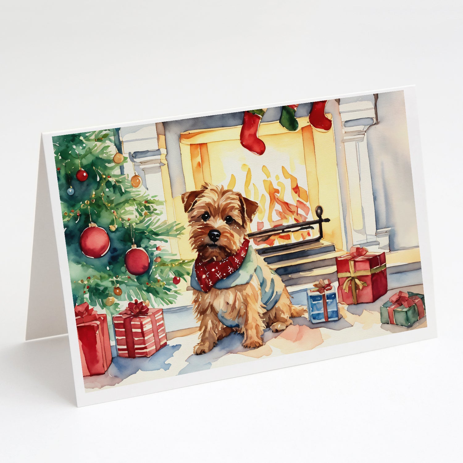 Buy this Norfolk Terrier Cozy Christmas Greeting Cards Pack of 8