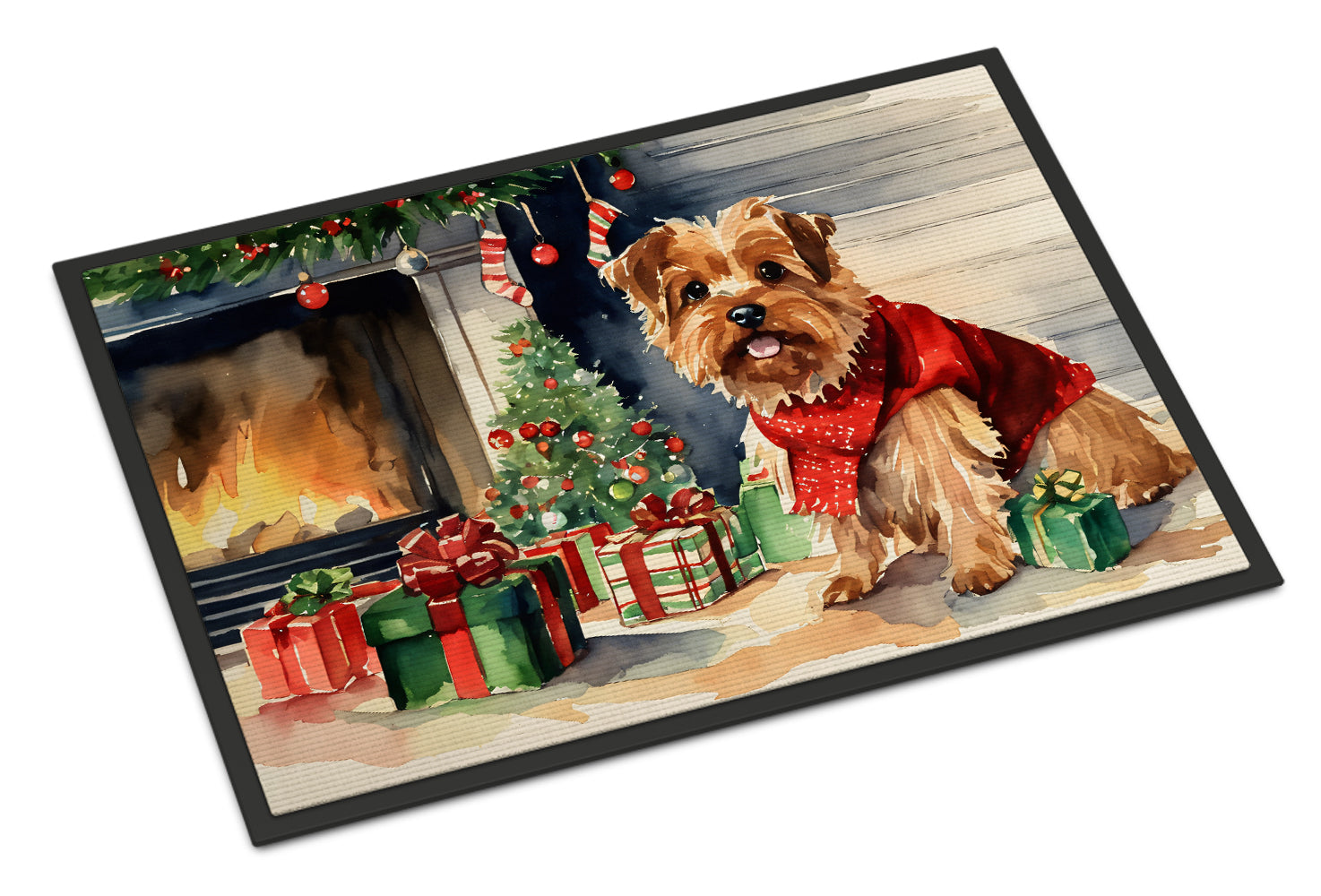 Buy this Norfolk Terrier Cozy Christmas Doormat