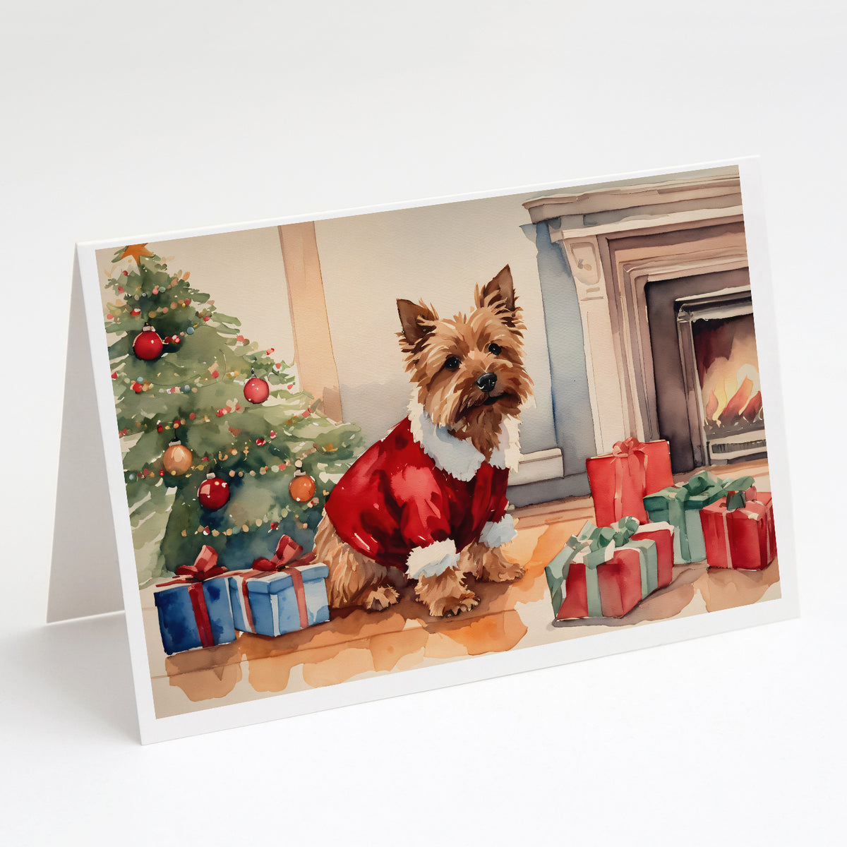 Buy this Norwich Terrier Cozy Christmas Greeting Cards Pack of 8