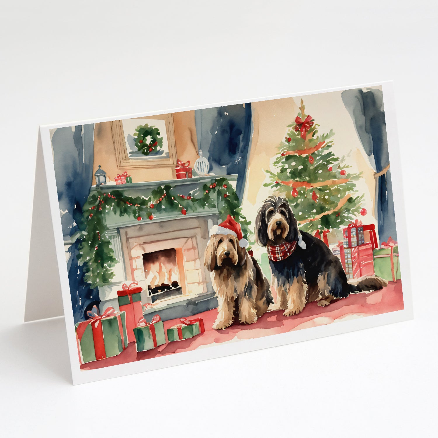 Buy this Otterhound Cozy Christmas Greeting Cards Pack of 8