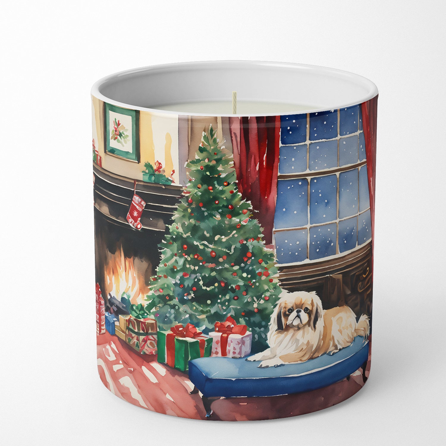 Buy this Pekingese Cozy Christmas Decorative Soy Candle