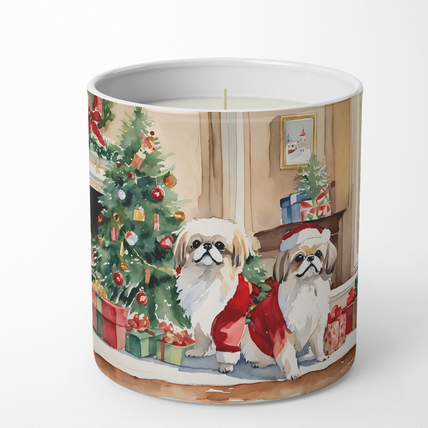 Buy this Pekingese Cozy Christmas Decorative Soy Candle