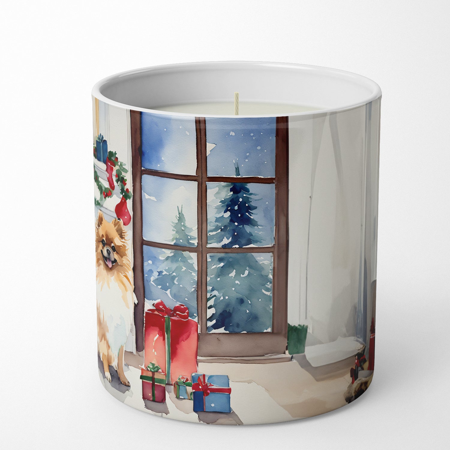 Pomeranian Cozy Christmas Decorative Soy Candle