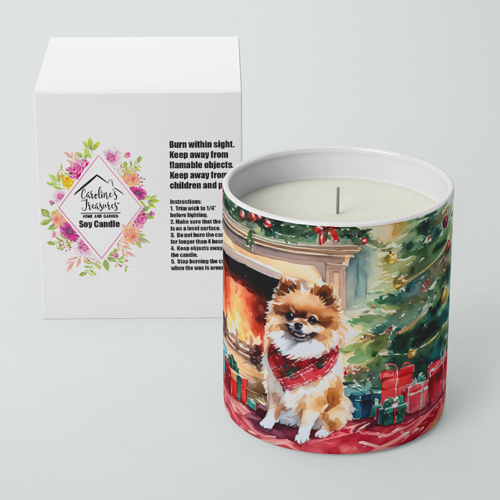 Pomeranian Cozy Christmas Decorative Soy Candle