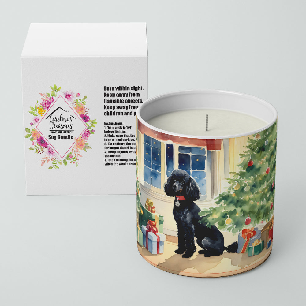 Buy this Poodle Cozy Christmas Decorative Soy Candle