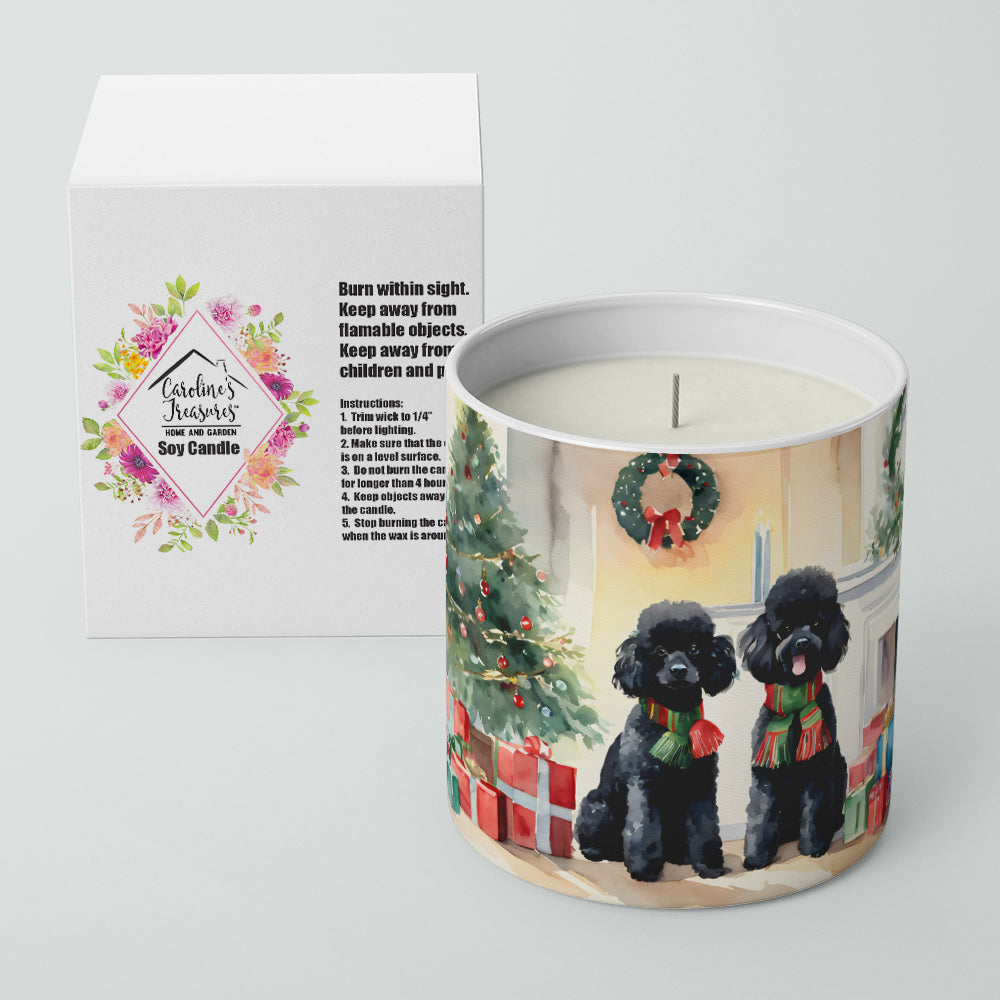 Buy this Poodle Cozy Christmas Decorative Soy Candle