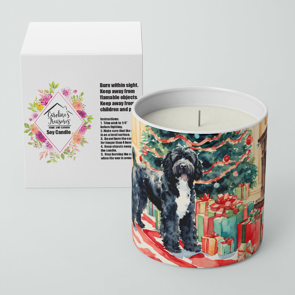 Buy this Portuguese Water Dog Cozy Christmas Decorative Soy Candle