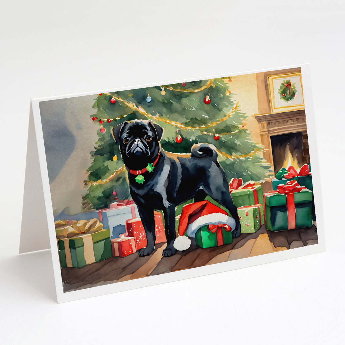 Buy this Pug Cozy Christmas Greeting Cards Pack of 8