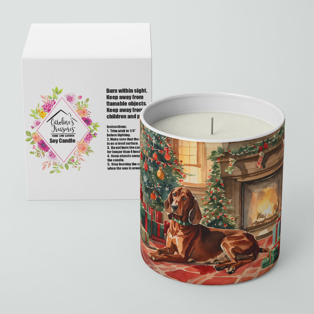 Buy this Redbone Coonhound Cozy Christmas Decorative Soy Candle