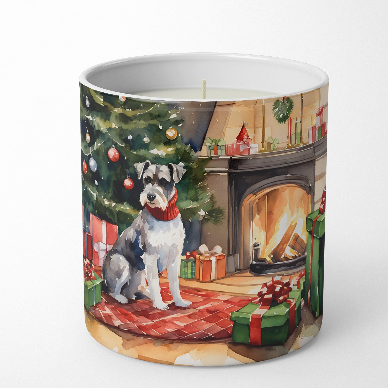 Buy this Schnauzer Cozy Christmas Decorative Soy Candle