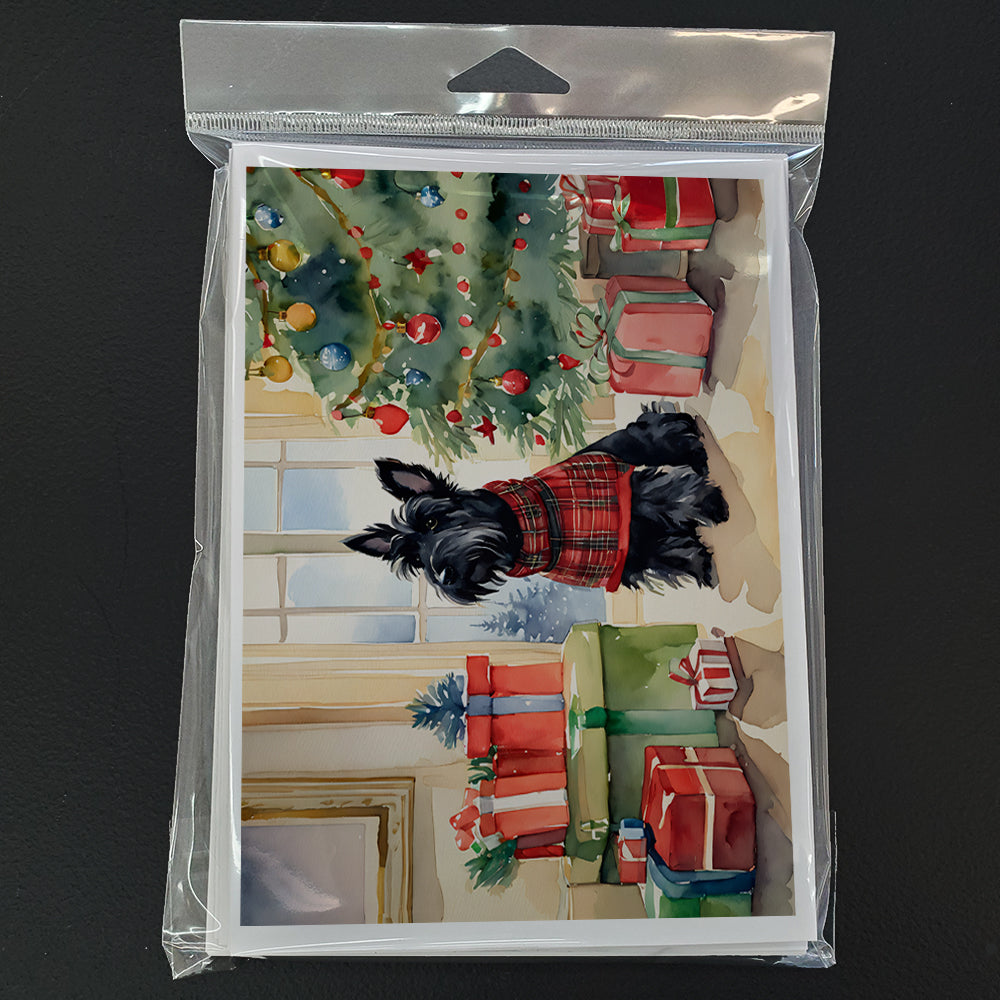 Scottish Terrier Cozy Christmas Greeting Cards Pack of 8