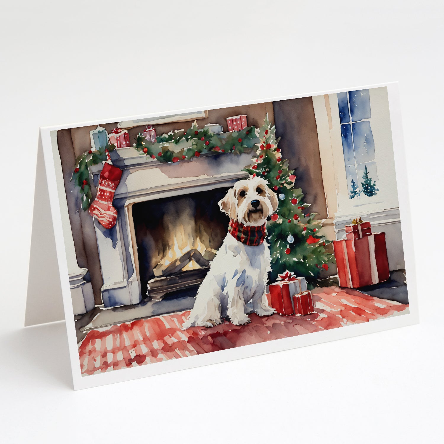 Buy this Sealyham Terrier Cozy Christmas Greeting Cards Pack of 8