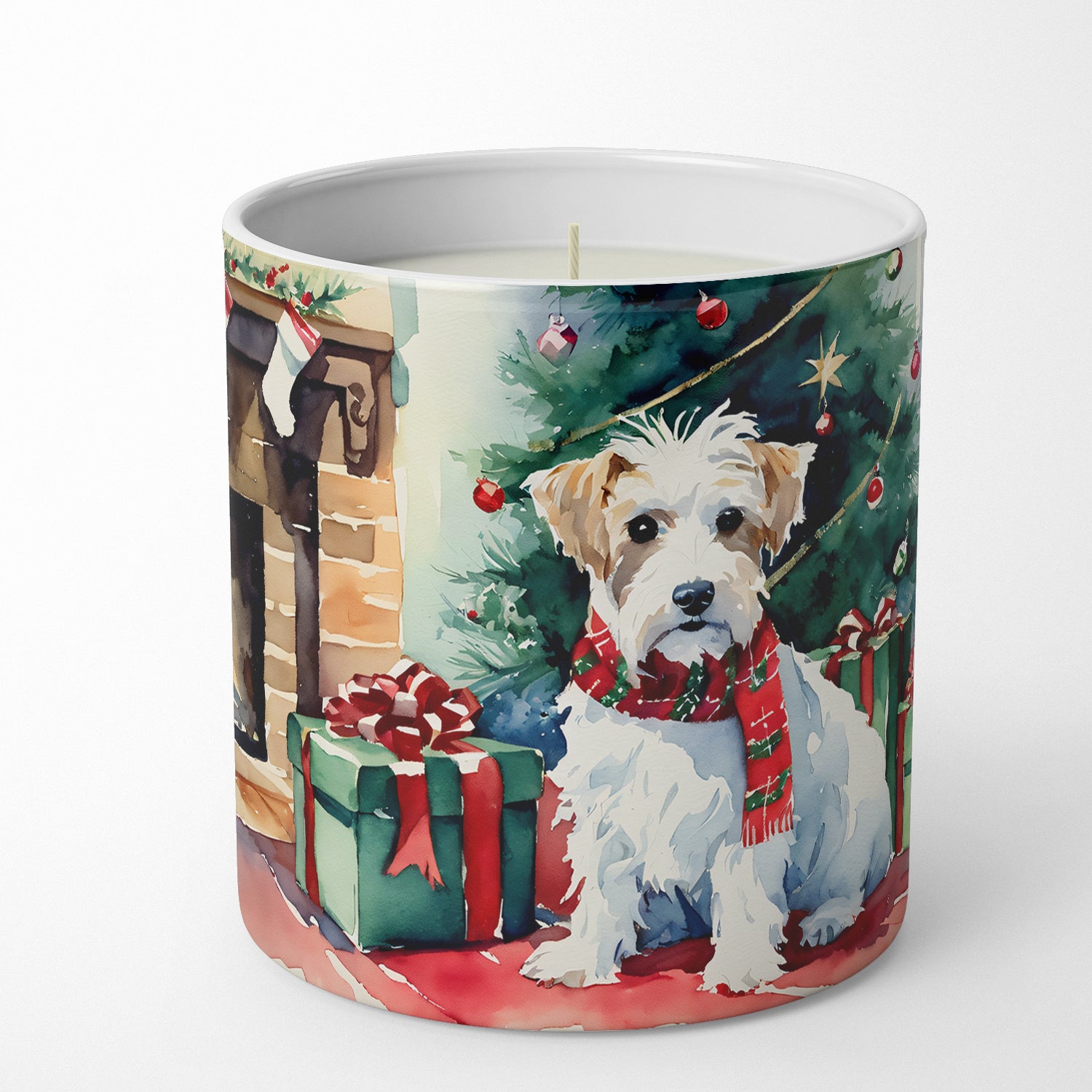 Buy this Sealyham Terrier Cozy Christmas Decorative Soy Candle