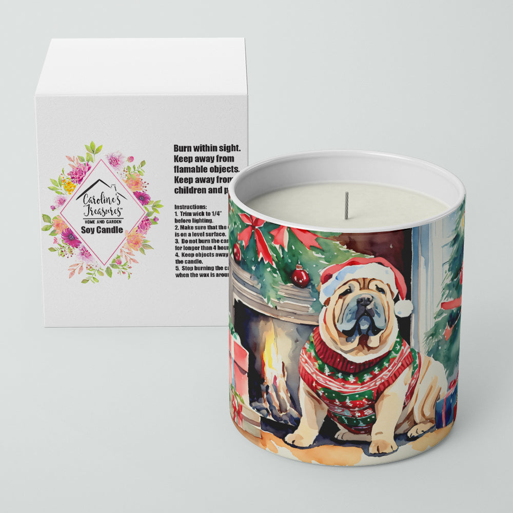 Buy this Shar Pei Cozy Christmas Decorative Soy Candle