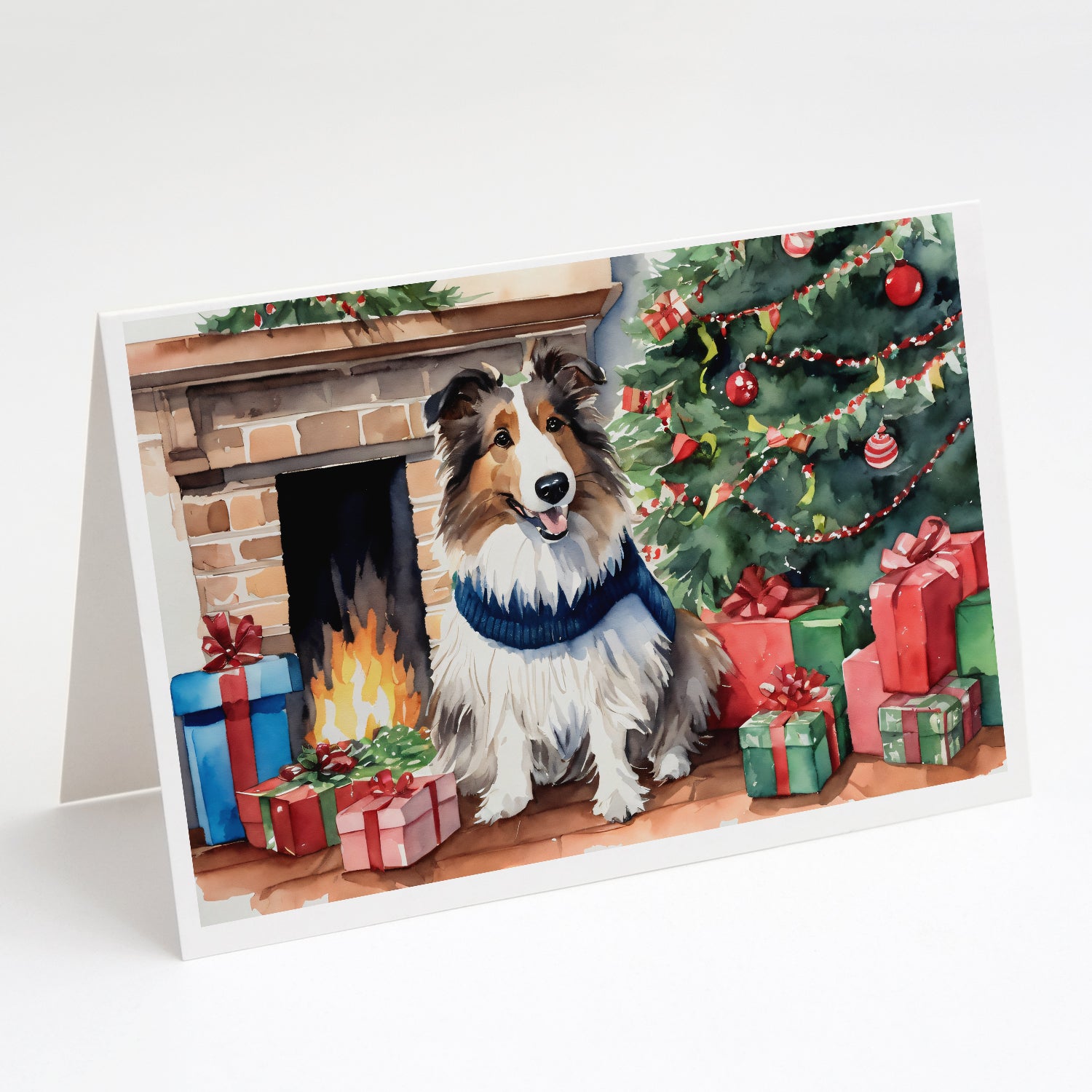 Buy this Sheltie Cozy Christmas Greeting Cards Pack of 8