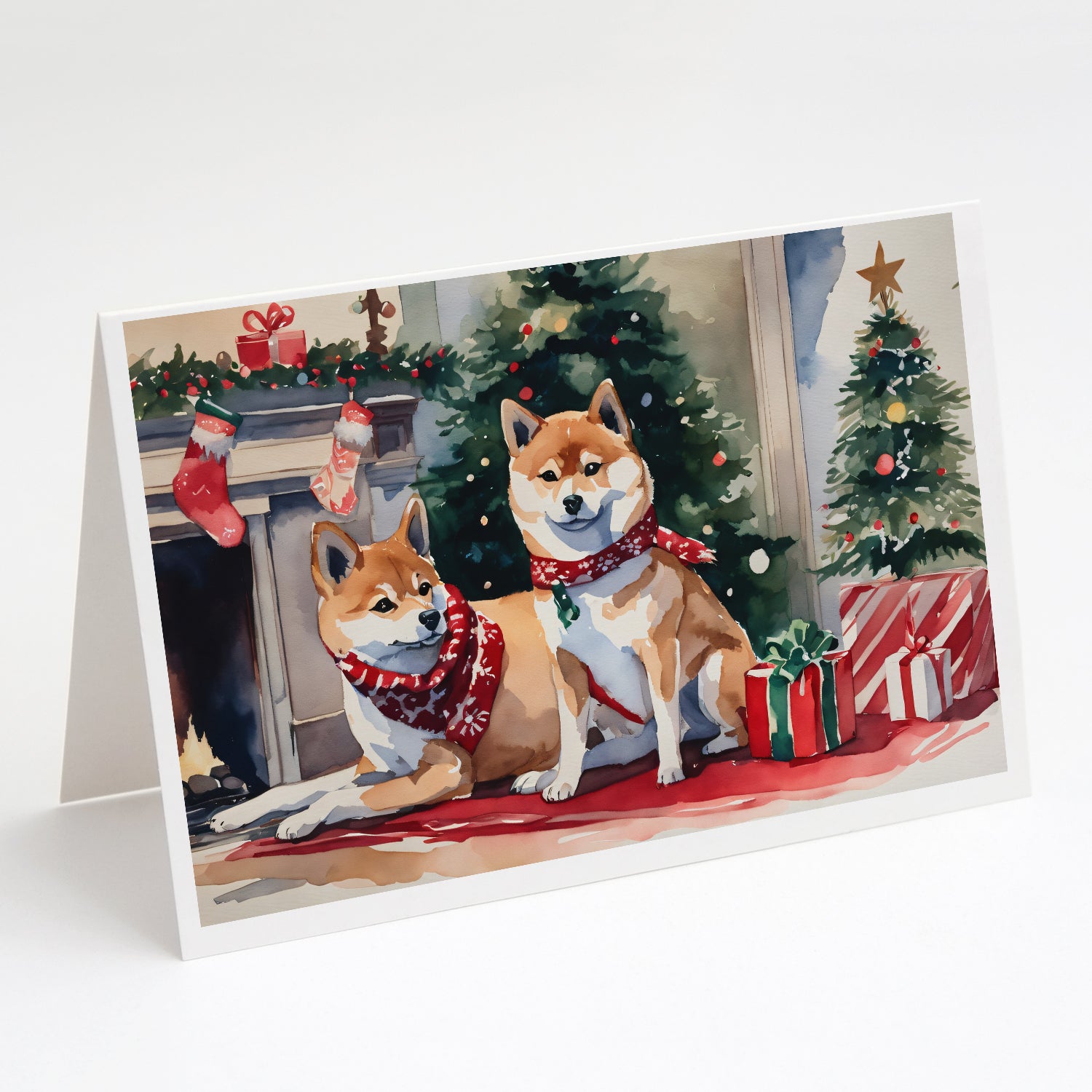 Buy this Shiba Inu Cozy Christmas Greeting Cards Pack of 8