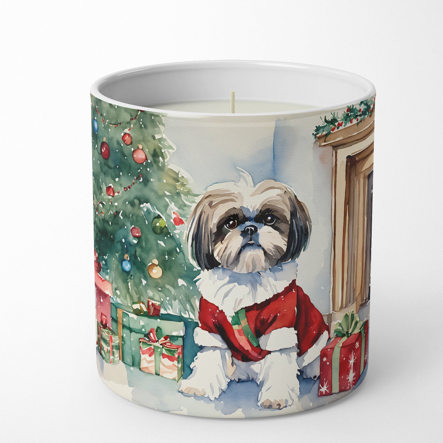 Buy this Shih Tzu Cozy Christmas Decorative Soy Candle