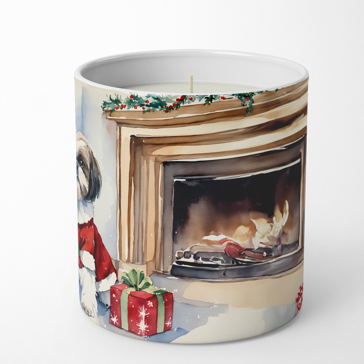 Shih Tzu Cozy Christmas Decorative Soy Candle