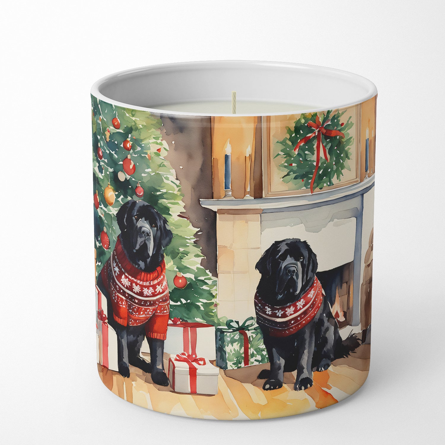 Buy this Tibetan Mastiff Cozy Christmas Decorative Soy Candle