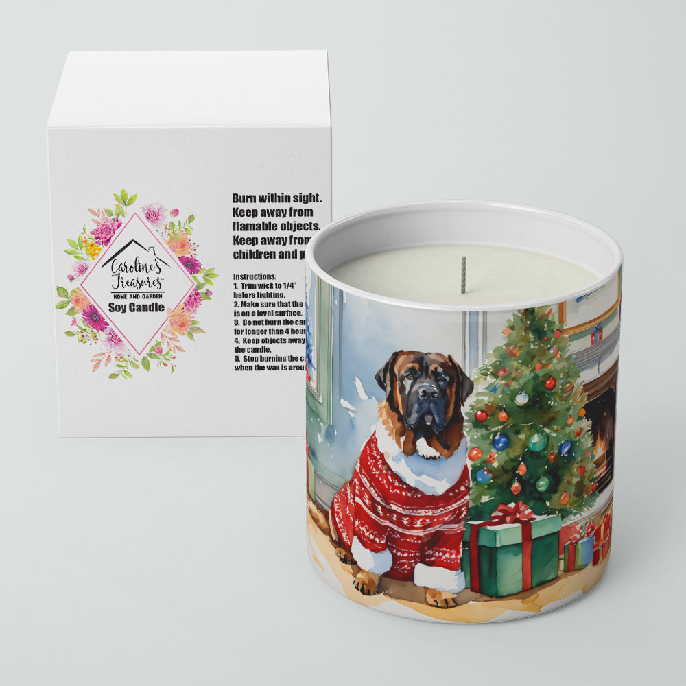 Tibetan Mastiff Cozy Christmas Decorative Soy Candle