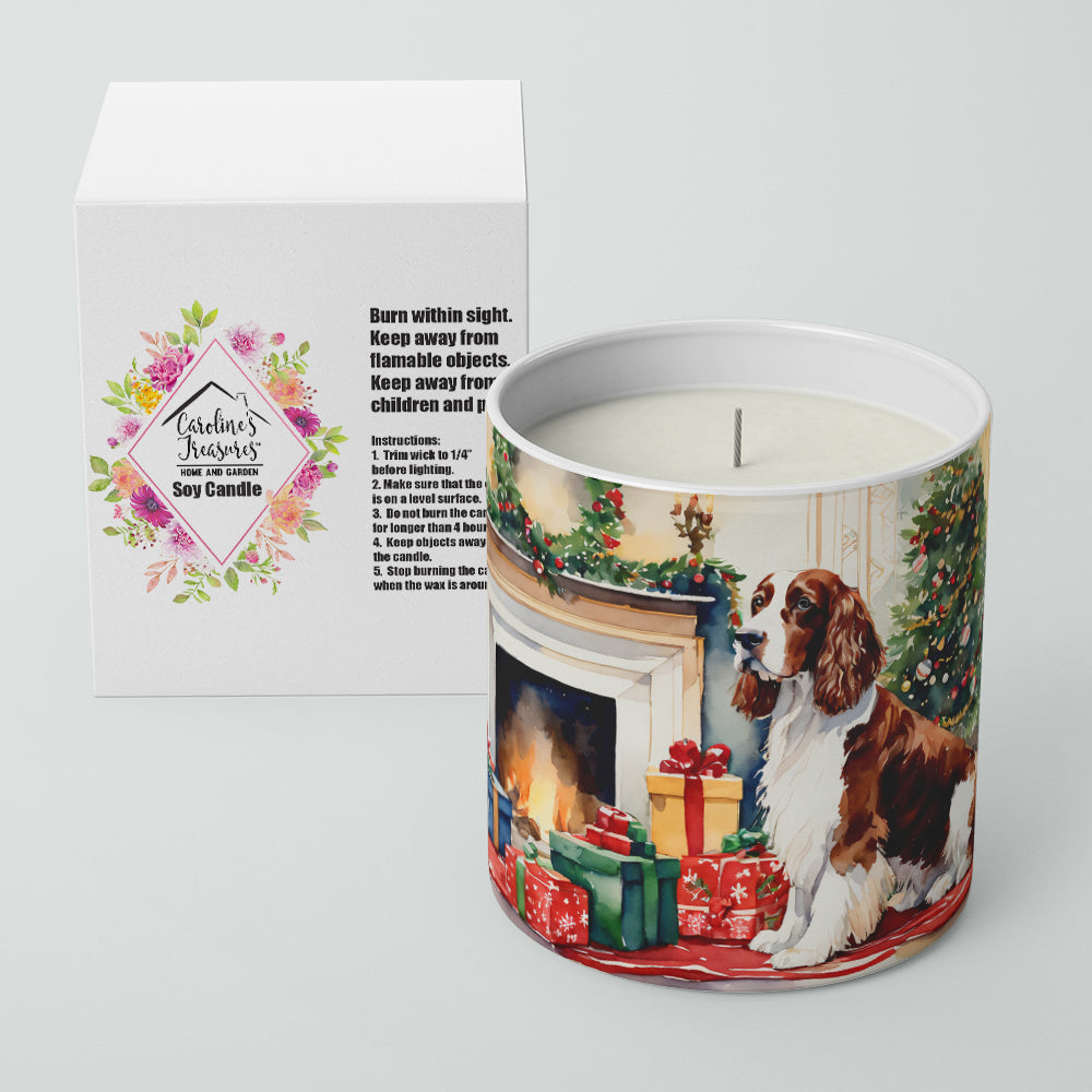 Buy this Welsh Springer Spaniel Cozy Christmas Decorative Soy Candle