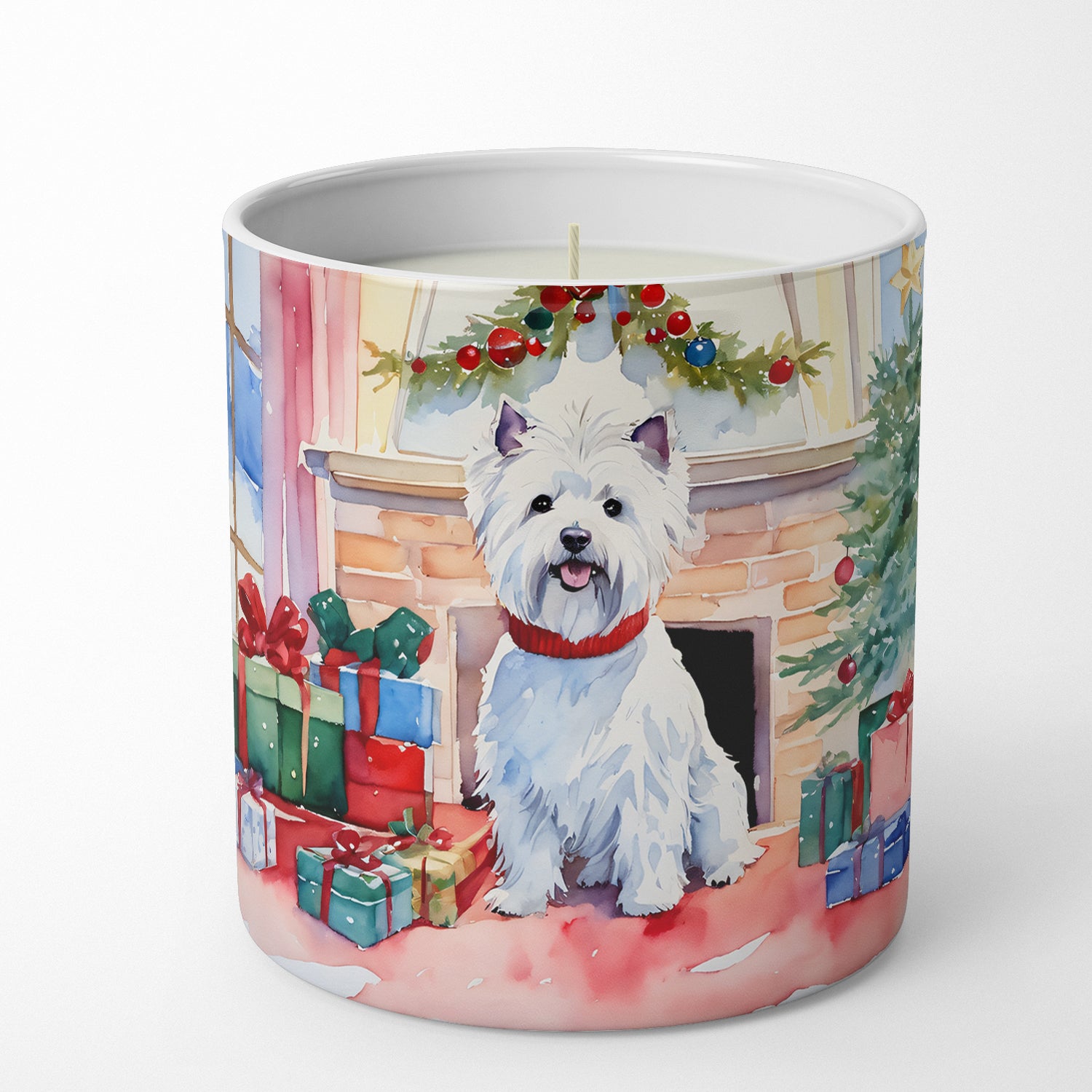 Buy this Westie Cozy Christmas Decorative Soy Candle