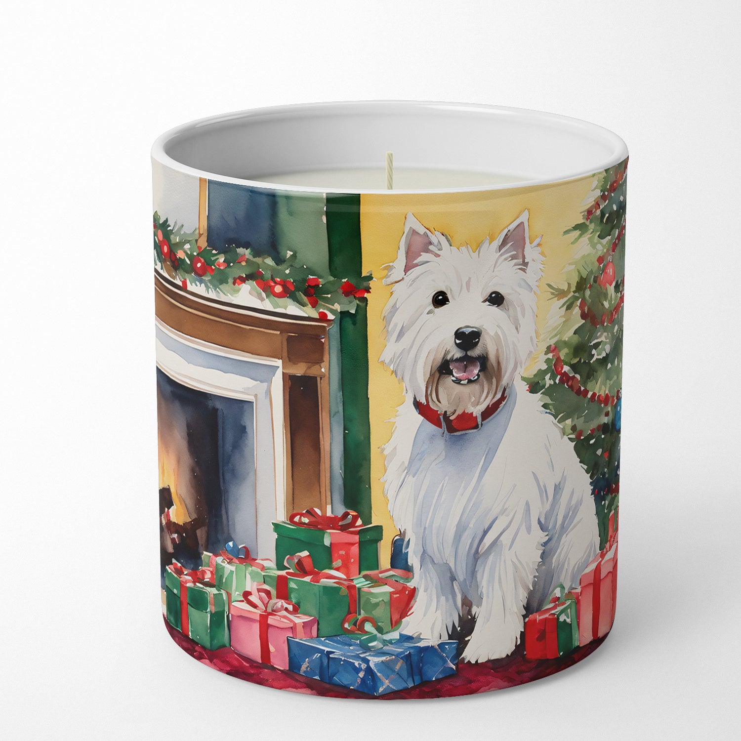 Buy this Westie Cozy Christmas Decorative Soy Candle